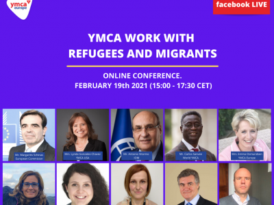 Photos of speakers of the event